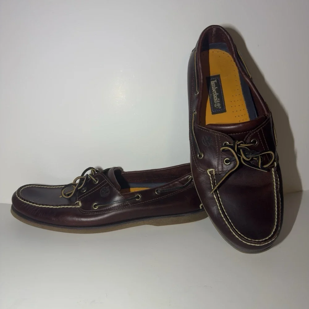 Timberland Classic Boat Shoe Oxblood Burgundy Size 14